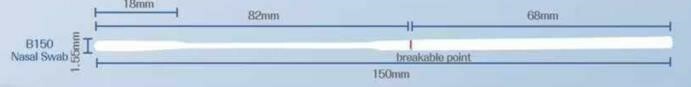 Nasopharyngeal Swab CD-96000 Size Specification